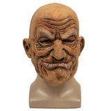 -Classic latex over-the-head mask. Wrinkled old tough guy... great for dock workers, henchmen, bikers, pirates, etc. One size fits most. Designed to ideally fit heads with a 53-60cm diameter. Free shipping from abroad. Typically arrives in 2-3 weeks to the USA. Old man bald halloween mask-