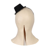 Terrifier Art The Clown Horror Cosplay Mask-High quality Art the Clown latex over-the-head mask with tie on hat. One size fits most adults. Free shipping. Halloween costume super creepy disturbing sadistic murder clown with tiny tophat low budget b-movie scary freaky weird bizarre gore circus nightmare fuel all hallow's eve-