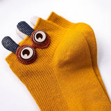 Women's Slug Socks!-Cute sweet women's slug ankle socks. Made of soft and stretchy, warm but breathable cotton and spandex blend. Each measures 22-26cm, ideal fit for EU 34-41 US 4-8. Free shipping from abroad. Womens unisex juniors kids Slug Socks! 3D Big Eyes and Antenna Funny Sweet high quality Kawaii Cartoon Ankle Sock Gift-