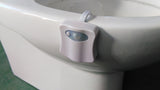 LED Toilet Night Light with Motion Detector and 9 Color Settings-This simple to install device lights up the inside of your toilet at night, helping to prevent accidents. Can be set to cycle between or hold 8 different colors and has a motion sensor that works up to approximately 3 meters. Free shipping. FCC, RoHS, ce, EMC and CCC compliant. 1 year manufacturer's warranty.-