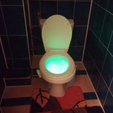 LED Toilet Night Light with Motion Detector and 9 Color Settings-This simple to install device lights up the inside of your toilet at night, helping to prevent accidents. Can be set to cycle between or hold 8 different colors and has a motion sensor that works up to approximately 3 meters. Free shipping. FCC, RoHS, ce, EMC and CCC compliant. 1 year manufacturer's warranty.-