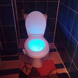 LED Toilet Night Light with Motion Detector and 9 Color Settings-This simple to install device lights up the inside of your toilet at night, helping to prevent accidents. Can be set to cycle between or hold 8 different colors and has a motion sensor that works up to approximately 3 meters. Free shipping. FCC, RoHS, ce, EMC and CCC compliant. 1 year manufacturer's warranty.-