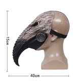 -A dark twist on the classic plague doctor combining a twisted bone faced vulture with stylized gas mask respirators. Detailed rubber latex face mask with elastic strap. One size fits most. Free shipping. Costume cosplay halloween mask steampunk goth gothic anime manga unique scary schnabel pandemic renaissance-