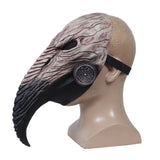 -A dark twist on the classic plague doctor combining a twisted bone faced vulture with stylized gas mask respirators. Detailed rubber latex face mask with elastic strap. One size fits most. Free shipping. Costume cosplay halloween mask steampunk goth gothic anime manga unique scary schnabel pandemic renaissance-