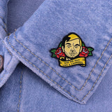 -Funny 'Eat Me Out Like a Cannibal' pin. Soft enamel on black copper. Measures approximately 60mm. Free shipping from abroad with an average delivery time to the USA of 2-3 weeks. Dark twisted sexual humor oral sex joke Jeffrey Dahmer serial killer pinback badge cannibalism horror goth gothic-