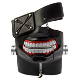 -High quality rubber and faux leather Tokyo Ghoul Kaneki Ken mask with eye patch and zippered mouth. One size fits most adults. Free shipping from abroad. Typically arrives to the US in 2-3 weeks. dark anime cosplay costume halloween men women teens adult -