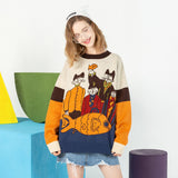 -High quality unisex knit sweater. Soft and comfortable cotton and polyester blend synthetic wool. See size chart. Free shipping worldwide. Fun funny beatles parody kitty cat mashup psychedelic classic rock pop music knitted pullover jumper retro vintage classic fish kitten warm thin autumn fall winter fan gift-