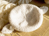 -An adorable, fluffy soft wool blend beret with lamb's / sheep ears. One size fits most women and teens, slightly adjustable with internal drawstrings. Free shipping from abroad with average delivery to the USA in 2-3 weeks. Sweet cute lamby ewe hat cap kawaii lolita harajuku fashion womens girls juniors anime cosplay-