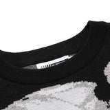 -High quality knit pullover sweater. Made of soft and comfortable synthetic wool blend. Oversize unisex style, see size chart. Free shipping from abroad. Unique mens womens anime pullover jumper harajuku fashion BlackAir.Inc Japanese streetwear -
