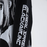 -High quality knit pullover sweater. Made of soft and comfortable synthetic wool blend. Oversize unisex style, see size chart. Free shipping from abroad. Unique mens womens anime pullover jumper harajuku fashion BlackAir.Inc Japanese streetwear -