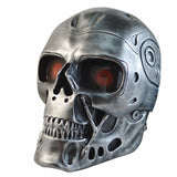 -High quality, detailed resin face mask in your choice of silver or copper finish with transparent red eyes and adjustable straps. One size fits most. Free shipping. Halloween costume cosplay airsoft paintball style cyborg android cybernetic robot skynet cyberdyne model t-800 terminator mask prop replica accessory-
