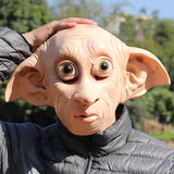 -High quality latex over-the-head mask. One size fits most. These masks actually run a bit large, so depending on your head you may want to add padding to fill it out. Free shipping from abroad. Typically arrives in about 2-3 weeks to the USA. Funny dobby malfoy house elf potter costume cosplay harry halloween wizarding fancy dress. -