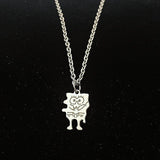 -Pair of matching pendant necklaces. Pendants are silver colored copper alloy metal and measure about 2cm and 3cm respectively. Free shipping from abroad. These typically arrive to the USA in about 2-3 weeks. Best friends couples 90s kids cute retro 1990s nineties bff gifts buddy chums buddies pal pals friendo -
