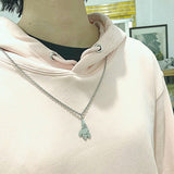 -Pair of matching pendant necklaces. Pendants are silver colored copper alloy metal and measure about 2cm and 3cm respectively. Free shipping from abroad. These typically arrive to the USA in about 2-3 weeks. Best friends couples 90s kids cute retro 1990s nineties bff gifts buddy chums buddies pal pals friendo -
