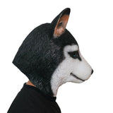 -Funny latex over-the-head Husky puppy mask. One size fits most. Free shipping from abroad with average delivery to the USA in 2-3 weeks. Halloween cute kawaii costume cosplay dog mask-