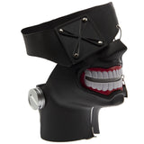-High quality rubber and faux leather Tokyo Ghoul Kaneki Ken mask with eye patch and zippered mouth. One size fits most adults. Free shipping from abroad. Typically arrives to the US in 2-3 weeks. dark anime cosplay costume halloween men women teens adult -