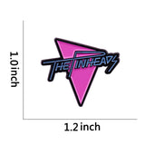 -When it comes to BTTF references, it may not get more subtle or obscure than this pin for Marty McFly's 'just too damn loud' band, The Pinheads.Classic 80s Memphis style band logo. Quality enamel on copper alloy metal pin measuring approximately 1 x 1.2 inches. Free shipping from abroad. -