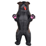-Inflatable party pug costume made of waterproof polyester. Comes equipped with a battery powered blower fan and hanger bag. One size, Suitable for older kids, teens and adults 150-190cm / 4'11" to 6'2" Free Shipping to the USA and worldwide. Funny novelty halloween dog fancy dress cosplay puppy suit cute weird fun air-