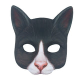 -Masquerade/Carnival style sculpted half-face mask printed with realistic cat face. One size fits most, measures approximately 18x18cm/7.09x7.09in and 6cm/2.36in deep. Free shipping from abroad. Typically delivers to the USA in 2-3 weeks. - Gato carnivale halloween costume cosplay kitty-