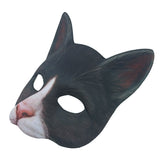 -Masquerade/Carnival style sculpted half-face mask printed with realistic cat face. One size fits most, measures approximately 18x18cm/7.09x7.09in and 6cm/2.36in deep. Free shipping from abroad. Typically delivers to the USA in 2-3 weeks. - Gato carnivale halloween costume cosplay kitty-