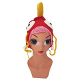 Magikarp Hat - Red or Gold - Handmade Knit-High quality handmade acrylic wool Magikarp hat in both kid's and adult sizes. Free shipping from abroad. Typically arrives to the USA in about 2-3 weeks. Funny weird novelty knitted crocheted pokemon fish beanie cap red or gold, fishy head warmer gift-