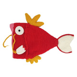 Magikarp Hat - Red or Gold - Handmade Knit-High quality handmade acrylic wool Magikarp hat in both kid's and adult sizes. Free shipping from abroad. Typically arrives to the USA in about 2-3 weeks. Funny weird novelty knitted crocheted pokemon fish beanie cap red or gold, fishy head warmer gift-Red-Kids-