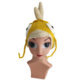 Magikarp Hat - Red or Gold - Handmade Knit-High quality handmade acrylic wool Magikarp hat in both kid's and adult sizes. Free shipping from abroad. Typically arrives to the USA in about 2-3 weeks. Funny weird novelty knitted crocheted pokemon fish beanie cap red or gold, fishy head warmer gift-