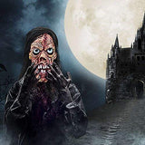 -Gross and ghoulish latex over-the-head monster mask with attached hair. One size fits most. Free shipping. Creepy weird scary zombie corpse creature undead halloween costume cosplay mask rotting unisex rubber wig disturbing USA-