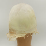 -Disturbing and unique, ghostly and ghastly grinning face latex over the head mask. One size fits most. Free shipping from abroad. Typically arrives in 2-3 weeks to the USA. Strange funny weird weirdest creepy bizarre freaky momo smiling smile challenge cursed halloween costume cosplay scary -