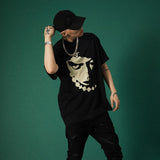 -Black, mens / unisex short sleeve graphic tee. See size chart below. Free shipping from abroad. These shirts typically arrive in 2-3 weeks. Goth gothic punk classic rock musical rocky furter horror comedy music tim curry face with pearls funny retro streetwear alternative fashion 90s 1990s nineties VHS stage -