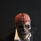 -Premium quality, highly detailed latex over-the-head mask with chest piece, optional hat. One size fits most. Free shipping Realistic skeleton fresh corpse voudou zombi french quarter victorian spook halloween costume cosplay exposed brain ghost haunted host living dead skeleton crew team classy horror torso gentleman-