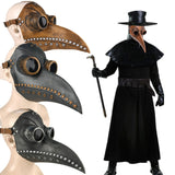 -High quality, nicely detailed latex rubber and resin plague doctor masks with plastic lenses. One size fits most with adjustable strap and buckle. Free shipping. Steampunk victorian medieval historical plague pandemic bird doctor mask raven crow creepy halloween costume cosplay epidemic ominous warning-