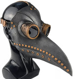 -High quality, nicely detailed latex rubber and resin plague doctor masks with plastic lenses. One size fits most with adjustable strap and buckle. Free shipping. Steampunk victorian medieval historical plague pandemic bird doctor mask raven crow creepy halloween costume cosplay epidemic ominous warning-