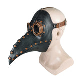-High quality, nicely detailed latex rubber and resin plague doctor masks with plastic lenses. One size fits most with adjustable strap and buckle. Free shipping from abroad. These typically arrive to the US in 2-3 weeks. Halloween steampunk medieval victorian gothic cosplay costume pandemic black plague doc raven crow mask historical epidemic mask-Black with Copper-