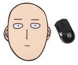 ONE PUNCH MAN Saitama Face Mousepad-Rubber mouspad with printed fabric top. Measures approximately 25x19.5cm / 9.8 x 7.7 inches. Free shipping from abroad with average delivery time of 2-3 weeks to the USA. Unique anime superhero office desk mouse pad adorkable bald head funny weird fan gift-