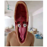 -Soft and flexible latex rubber over-the-head masks. One size fits most. Free shipping from abroad. These typically arrive in 2-3 weeks to the USA. Creepy weird disturbing 80s 1980s eighties horror comedy tim burton fantastical surreal spoopy halloween costume masks long nose couples costumes-