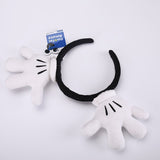 DISNEY Unique Mickey Mouse Hands Plush Headband - Officially Licensed-Mickey Mouse hands plush headband. One size fits most including adults. Brand new with tag. Hard to find genuine products which are part of the Disney 'Fun Fan Amuse' series of high quality carnival game prizes. Free shipping. Disney Parks Tokyo DisneySea EuroDisney Walt Disney World Epcot Disneyland Arcade Mouse Ears-