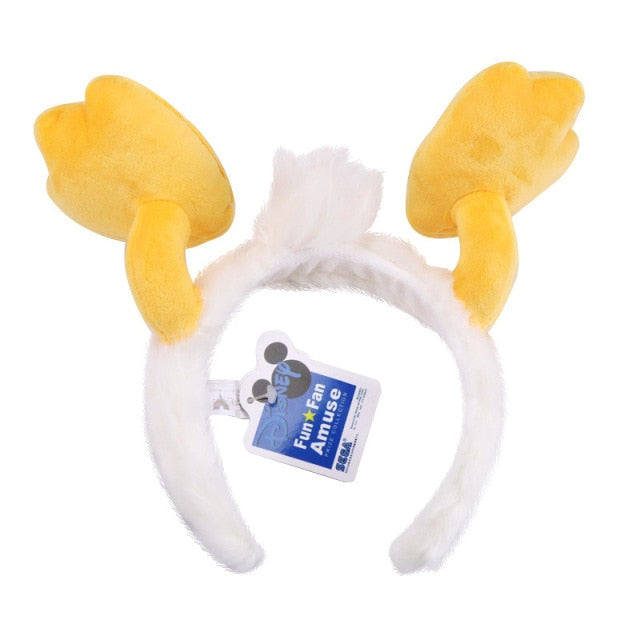 -Unique bottom's up Donald Duck feet and tail plush headband. Brand new with tag. Hard to find genuine products which are part of the Disney 'Fun Fan Amuse' series of high quality officially licensed carnival game prizes by SEGA Genuine authentic imported DisneySea EuroDisney Disneyland WDW Disneyparks Parks Mouse Ears-