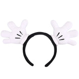 DISNEY Unique Mickey Mouse Hands Plush Headband - Officially Licensed-Mickey Mouse hands plush headband. One size fits most including adults. Brand new with tag. Hard to find genuine products which are part of the Disney 'Fun Fan Amuse' series of high quality carnival game prizes. Free shipping. Disney Parks Tokyo DisneySea EuroDisney Walt Disney World Epcot Disneyland Arcade Mouse Ears-