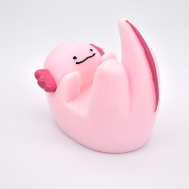 -High quality Axolotl shaped resin universal phone stand. Measures approximately 6.1x6.5x4.4cm and fits most phones. Free shipping from abroad with average delivery to the USA in 2-3 weeks. funny cute kawaii mobile phone cellphone holder tabletop desktop gift-