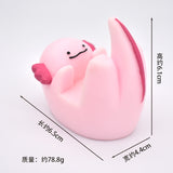 -High quality Axolotl shaped resin universal phone stand. Measures approximately 6.1x6.5x4.4cm and fits most phones. Free shipping from abroad with average delivery to the USA in 2-3 weeks. funny cute kawaii mobile phone cellphone holder tabletop desktop gift-