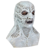 Two-Faced Duplicitous Backstabber Monster Mask-Unique, very high quality, detailed natural latex over-the-head mask with two faces... a forward facing smile and a grimacing, menacing stare on the reverse. One size fits most. Free shipping. Jealous envious greedy covetous demon devil horror halloween costume cosplay envy monster deceit deceitful desirous jealousy-