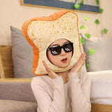 Human Breading Meme Plush Hat-Now you and your breaded cat can match with this unique plush slice of toast headwear designed for people. Not edible but one size does fit most. Measures approximately 38cm/15inch. Free shipping. Funny weird wtf cat breading memes joke humorous meme halloween costume cosplay mask hat bread pillow plush toy-
