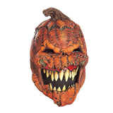 -High quality, detailed latex over-the-head rotting and toothy jack-o-lantern mask with movable mouth. Free shipping from abroad with average delivery to the USA of 2-3 weeks. Creepy funny bumpy pumpkin jackolantern halloween costume evil possessed pumpkinhead demon monster horror cosplay -