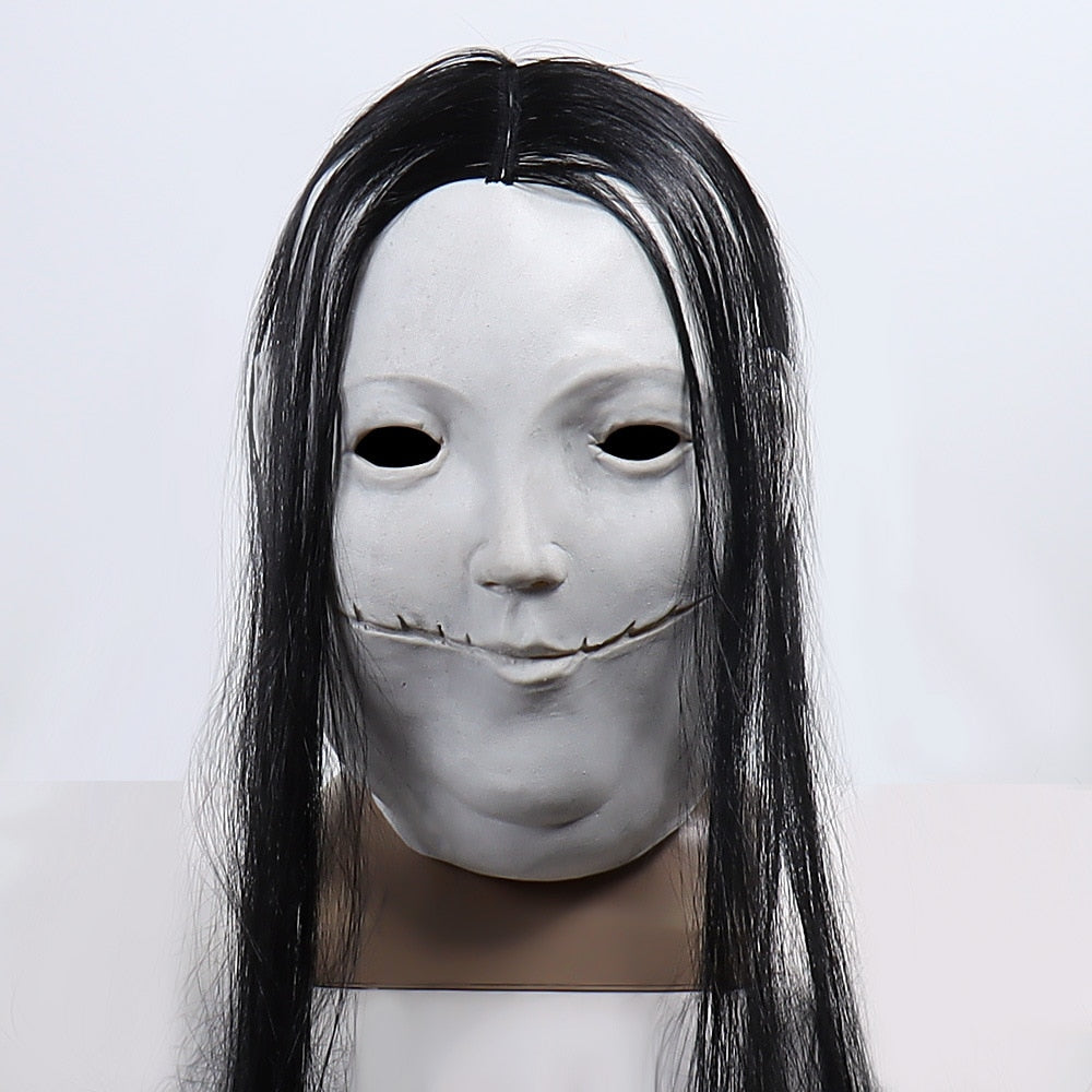Scary Stories To Tell in the Dark Pale Lady Mask-Soft latex over-the-head mask with attached hair. One size fits most teens and adults. Free shipping from abroad with average delivery to the USA in 2-4 weeks. Halloween costume horror cosplay creepy weird disturbing spoopy woman-