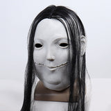 Scary Stories To Tell in the Dark Pale Lady Mask-Soft latex over-the-head mask with attached hair. One size fits most teens and adults. Free shipping from abroad with average delivery to the USA in 2-4 weeks. Halloween costume horror cosplay creepy weird disturbing spoopy woman-