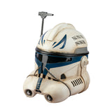 -Star Wars: Clone Troopers prop replica Captain Rex Clone Trooper helmet for costume and cosplay. One size fits most. Made of hard resin. Superb quality, highly detailed and nicely finished. Measures approximately 26x15x19cm. . Free shipping. Lifesize full size 1:1 wearable LARP halloween collectible display model -