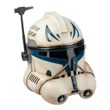 -Star Wars: Clone Troopers prop replica Captain Rex Clone Trooper helmet for costume and cosplay. One size fits most. Made of hard resin. Superb quality, highly detailed and nicely finished. Measures approximately 26x15x19cm. . Free shipping. Lifesize full size 1:1 wearable LARP halloween collectible display model -