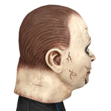 -Super creepy soft natural latex over-the-head mask. One size fits most. Free shipping from abroad with an average delivery time to the USA of about 2 weeks. halloween horror costume cosplay billy dead silence mask disturbing classic trope evil possessed doll -