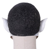 -Quality, classic horror movie white-faced 'dracula' style latex over-the-head vampire mask. One size fits most. Free shipping. Black and white with red blood around mouth and fangs retro vintage old school old time silent film b-movie vampire halloween costume barackula horror scary spoopy cosplay mask-